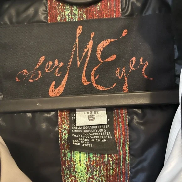 Obermeyer Sawyer White Ski Jacket, Women’s Size 6 - Picture 4 of 4